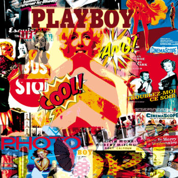 Arts numériques intitulée "Marilyn pop art" par Patrice Fligny, Œuvre d'art originale, Acrylique