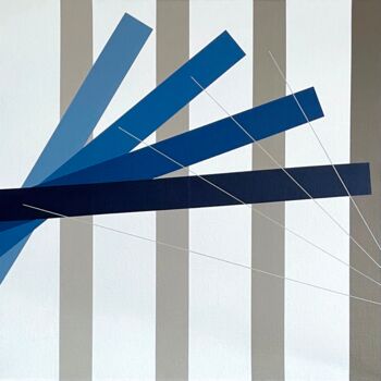 Peinture intitulée "Eventail dégradé" par Jean-Marc Gardeux, Œuvre d'art originale, Acrylique