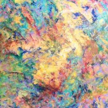 Peinture intitulée "Abstrait Multicolore" par Sandrine Lefebvre, Œuvre d'art originale, Acrylique Monté sur Châssis en bois