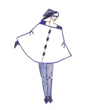 Digital Arts titled "Fashion Design Mode…" by Simone Hardt, Original Artwork, Pencil