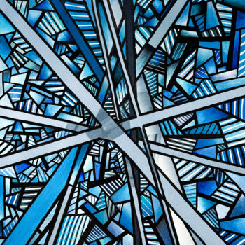 Painting titled "Dopamine ? #15" by Denis Vincent, Original Artwork, Acrylic Mounted on Cardboard