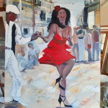 Peinture intitulée "CUBA" par Florence Forthoffer, Œuvre d'art originale, Huile Monté sur Châssis en bois
