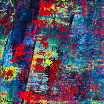 Peinture intitulée "Abstract N11922" par Rafal Dobosz, Œuvre d'art originale, Huile