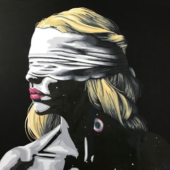 Collages intitulée "Aliénation" par Annabelle Amory, Œuvre d'art originale, Acrylique Monté sur Châssis en bois