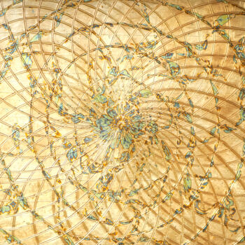 Schilderij getiteld "Genesis 46." door Sarah I. Avni, Origineel Kunstwerk, Acryl Gemonteerd op Frame voor houten brancard