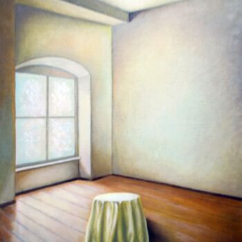 Painting titled "Pending / В ожидании" by Vladimir Abaimov, Original Artwork, Oil