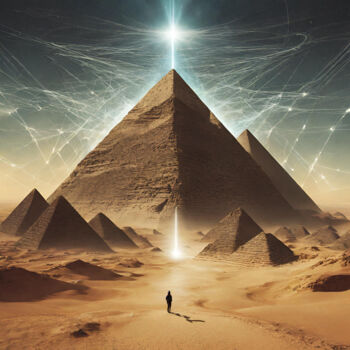 Grafika cyfrowa / sztuka generowana cyfrowo zatytułowany „PYRAMIDS 2 - highwa…” autorstwa Reskatorsilver, Oryginalna praca,…