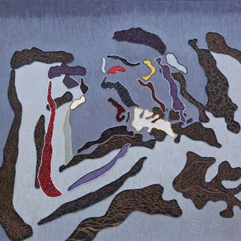 Painting titled "Domination" by Claude Diaz (Seg), Original Artwork, Oil