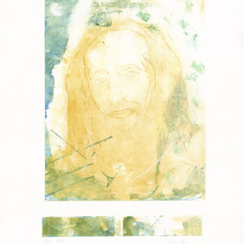 Gravures & estampes intitulée "Who do you say I am…" par Sophie Gerin, Œuvre d'art originale, Monotype