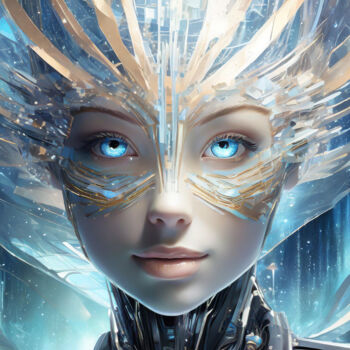 Digital Arts titled "ANDROID universe" by Jacek Dudziński, Original Artwork, Digital Painting