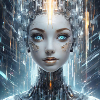Digital Arts titled "In the eyes of Andr…" by Jacek Dudziński, Original Artwork, Digital Painting