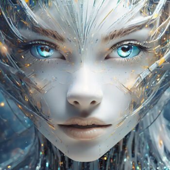 数字艺术 标题为“My eyes Android” 由Jacek Dudziński, 原创艺术品, 数字油画