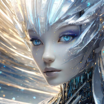 Digital Arts με τίτλο "Feelings Android" από Jacek Dudziński, Αυθεντικά έργα τέχνης, Ψηφιακή ζωγραφική