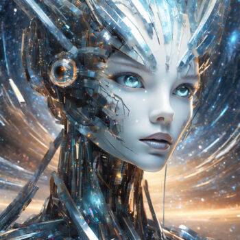 Digital Arts με τίτλο "My world Android" από Jacek Dudziński, Αυθεντικά έργα τέχνης, Ψηφιακή ζωγραφική