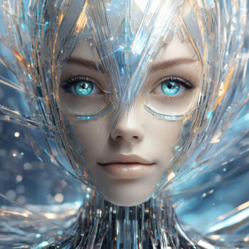 Digital Arts με τίτλο "Love Android" από Jacek Dudziński, Αυθεντικά έργα τέχνης, Ψηφιακή ζωγραφική
