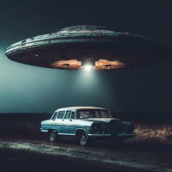 Digital Arts titled "Interstellar Rendez…" by Jacek Dudziński, Original Artwork, Digital Painting