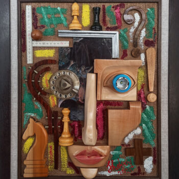 Scultura intitolato "PHILOSOPHY OF LIFE" da Aleksandr Shkarbanenko, Opera d'arte originale, Legno Montato su Telaio per bare…