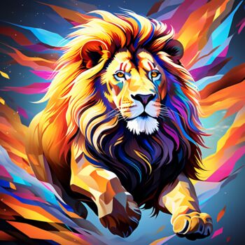数字艺术 标题为“Leomotio 10” 由Artulus, 原创艺术品, AI生成的图像