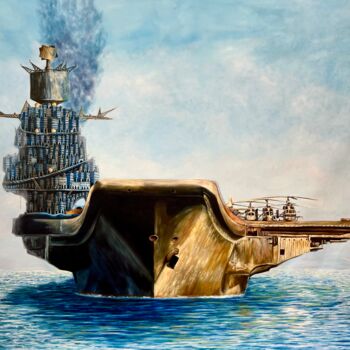 Peinture intitulée "Matthew 24:6-8" par Tony Rodriguez(Juan Antonio Rodriguez Ol, Œuvre d'art originale, Huile