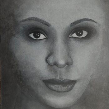 Malerei mit dem Titel "In your eyes" von Sergio Repossini, Original-Kunstwerk, Acryl Auf artwork_cat. montiert