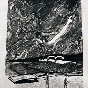 Gravures & estampes intitulée "All-American" par Michael E. Voss, Œuvre d'art originale, Lithographie