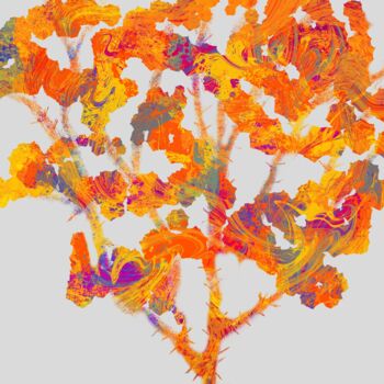 Digital Arts με τίτλο "Wild Botanical - Fl…" από Martyn Dymott, Αυθεντικά έργα τέχνης, Ψηφιακή ζωγραφική