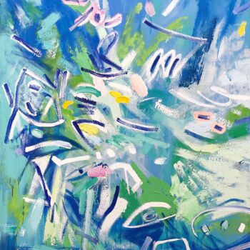Painting titled "Dancing under the b…" by Tung Duc Pham, Original Artwork, Acrylic