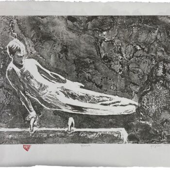 Printmaking titled "Morava" by Michael E. Voss, Original Artwork, Lithography