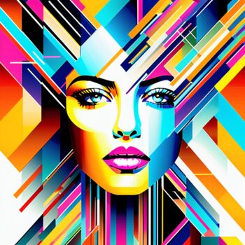 Arts numériques intitulée "Femlina 3" par Artulus, Œuvre d'art originale, Image générée par l'IA