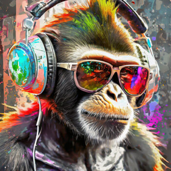 Digital Arts titled "Urban Groove: The M…" by Jacek Dudziński, Original Artwork, Digital Painting