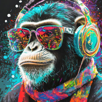 Digital Arts titled "Rhythmic Reverie: T…" by Jacek Dudziński, Original Artwork, Digital Painting