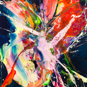 Schilderij getiteld "New movement." door Viacheslav Zaykin, Origineel Kunstwerk, Acryl