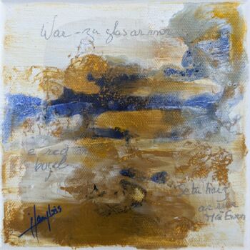 Painting titled "War zu glas ar mor" by Isabelle Langlois, Original Artwork, Acrylic Mounted on Wood Stretcher frame