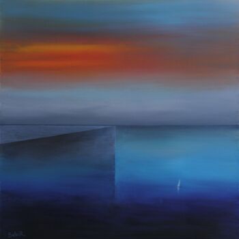 「Hazed-VI」というタイトルの絵画 Serguei Borodoulineによって, オリジナルのアートワーク, オイル