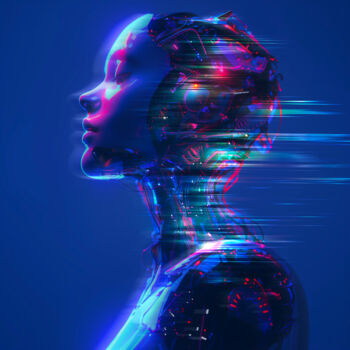 Digital Arts titled "BRAINSTORM" by Christopher Davis, Original Artwork, Digital Print