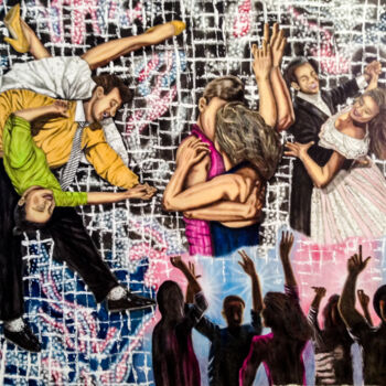 Ζωγραφική με τίτλο "Dance II" από Hüseyin Ak, Αυθεντικά έργα τέχνης, Λάδι