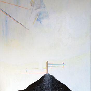Drawing titled "Untitled C202308" by Gunyoung Byun, Original Artwork, Acrylic Mounted on Wood Stretcher frame