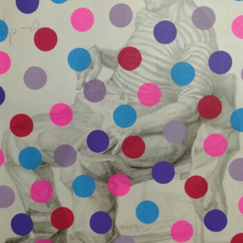 Painting titled "gulliver Yayoi Kusa…" by Kyrylo Bondarenko, Original Artwork, Acrylic