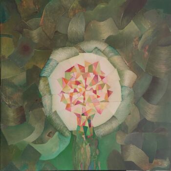 Painting titled "you have to find a…" by Reiner Makarowski, Original Artwork, Oil
