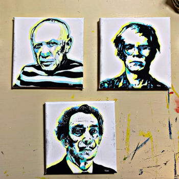 Pittura intitolato "Trittico" da Teodora De Nobili, Opera d'arte originale, Acrilico Montato su Telaio per barella in legno