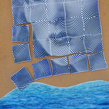 Peinture intitulée "A thousand myriad w…" par Nicholas Smyrnios, Œuvre d'art originale, Acrylique Monté sur Panneau de bois