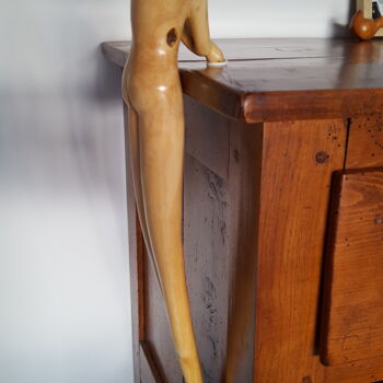 Scultura intitolato "Sommet" da Max Bernard, Opera d'arte originale, Legno