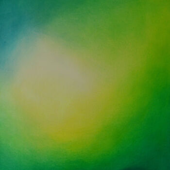 Painting titled "Vernal Haze" by Jennifer Morris, Original Artwork, Acrylic Mounted on Wood Stretcher frame
