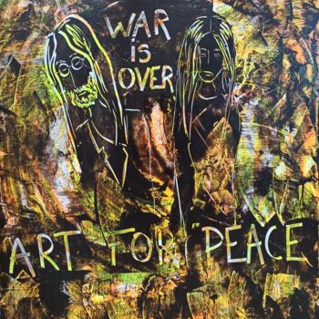 Peinture intitulée "Art for Peace." par Delphine Dessein, Œuvre d'art originale, Acrylique Monté sur Châssis en bois