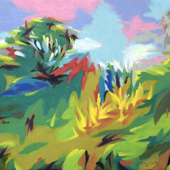Peinture intitulée "Le Printemps-3" par Francis Gengoux, Œuvre d'art originale, Huile