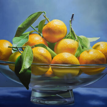 Peinture intitulée "Clementine" par Chung Yau Shek, Œuvre d'art originale, Huile Monté sur Châssis en bois