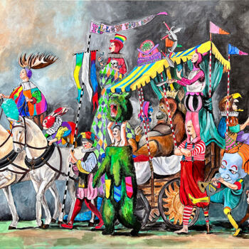 Pintura titulada "The Iconoclasts" por Kristin Voss, Obra de arte original, Acrílico