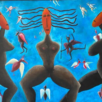 Painting titled "Paradox" by Nearchos Ioannou, Original Artwork, Acrylic