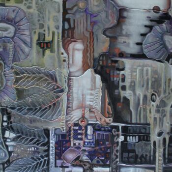 Pintura intitulada "Puzzle" por Margarita Malinovskaya, Obras de arte originais, Óleo