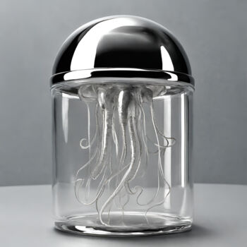 Digital Arts με τίτλο "Jellyfish" από Reskatorsilver, Αυθεντικά έργα τέχνης, Ψηφιακή εκτύπωση